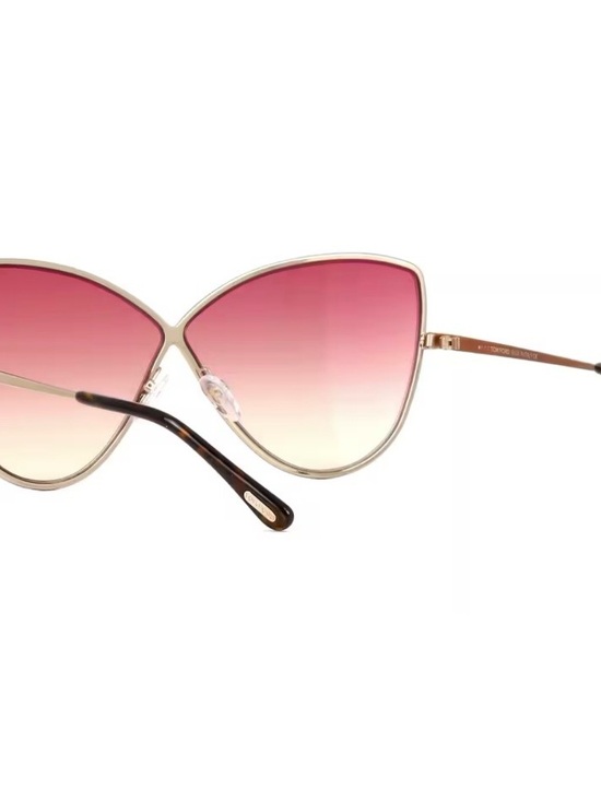TOM FORD ELISE-02 TF569 28T Sunglasses Rose Gold Cat-Eye Pink Gradient Italy main image 8
